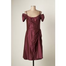 PAULE VASSEUR - Robe mi-longue violet en soie - Femme - Taille 36 - Modz