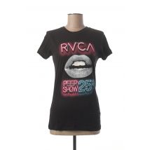 RVCA - T-shirt noir en coton - Femme - Taille 36 - Modz