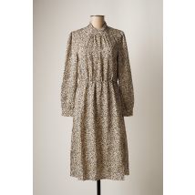 DAY OFF - Robe mi-longue beige en polyester - Femme - Taille 36 - Modz
