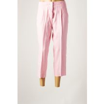 MICHAEL KORS - Pantalon 7/8 rose en lin - Femme - Taille 36 - Modz