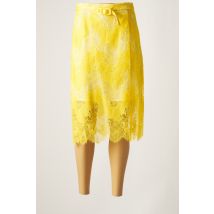 CARVEN - Jupe mi-longue jaune en nylon - Femme - Taille 38 - Modz