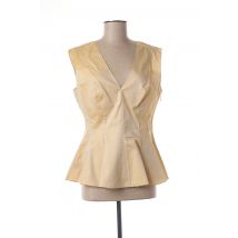 THEORY - Top beige en coton pour femme - Taille 40 - Modz