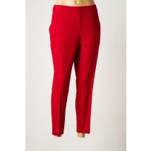 ATTIC AND BARN - Pantalon droit rouge en laine vierge - Femme - Taille 36 - Modz