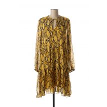 SECOND FEMALE - Robe mi-longue jaune en viscose - Femme - Taille 36 - Modz