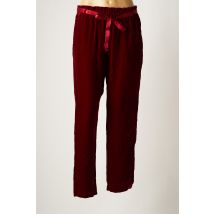 MES DEMOISELLES...PARIS - Pantalon droit rouge en viscose - Femme - Taille 36 - Modz