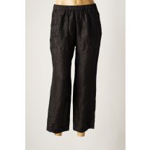 MASSCOB - Pantalon 7/8 noir en lin - Femme - Taille 38 - Modz