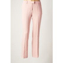 PAUL & JOE - Pantalon droit rose en polyester pour femme - Taille 34 - Modz