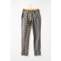 PLEASE - Pantalon 7/8 bleu en coton - Femme - Taille 34 - Modz