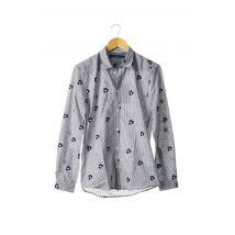 SUIT - Chemise manches longues bleu en coton - Homme - Taille XS - Modz