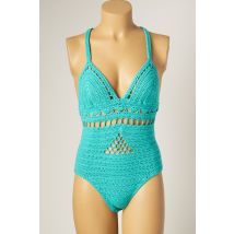 MAIYA - Maillot de bain 1 pièce bleu en coton - Femme - Taille TU - Modz
