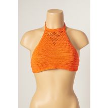 MAIYA - Haut de maillot de bain orange en coton - Femme - Taille TU - Modz