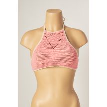 MAIYA - Haut de maillot de bain rose en coton - Femme - Taille 36 - Modz