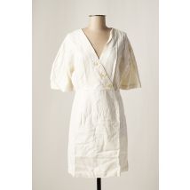 DAY OFF - Robe mi-longue blanc en coton pour femme - Taille 38 - Modz