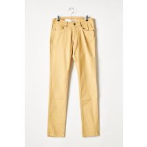 SAINT HILAIRE - Pantalon droit jaune en coton - Femme - Taille 38 - Modz