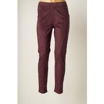 YEST - Pantalon slim rouge en polyester - Femme - Taille 36 - Modz