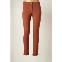 BRANDTEX - Pantalon slim marron en viscose pour femme - Taille 38 - Modz
