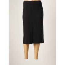 OPEN END - Jupe mi-longue noir en coton - Femme - Taille 48 - Modz