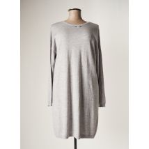 BARBARA BUI - Robe mi-longue gris en laine - Femme - Taille 42 - Modz