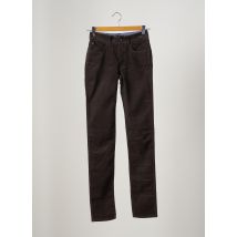 ARMANI - Pantalon slim marron en coton - Femme - Taille W24 - Modz