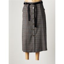 MOTEL - Jupe longue noir en polyester - Femme - Taille 38 - Modz