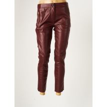 TRUSSARDI JEANS - Pantalon 7/8 rouge en polyurethane - Femme - Taille 34 - Modz