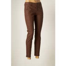 HOPPY - Pantalon 7/8 marron en lyocell pour femme - Taille W24 - Modz