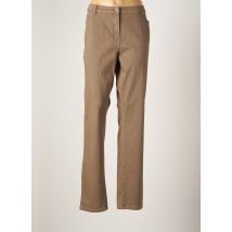 ANNE KELLY - Pantalon droit marron en coton - Femme - Taille 52 - Modz