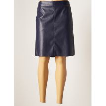 ESQUALO - Jupe mi-longue bleu en polyurethane - Femme - Taille 34 - Modz