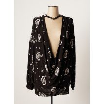 IDANO - Blouse noir en viscose - Femme - Taille 36 - Modz