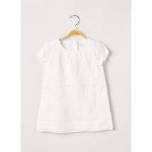 OVALE - Robe courte blanc en lin - Fille - Taille TU - Modz