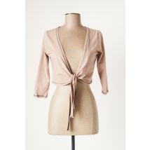 E-BRYDE - Gilet manches longues rose en coton - Femme - Taille 40 - Modz