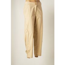 COLLECTION - Pantalon droit beige en coton - Femme - Taille 46 - Modz