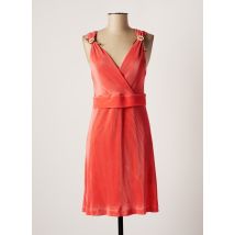LOLESFILLES - Robe mi-longue orange en polyester - Femme - Taille 38 - Modz