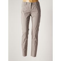 TAIFUN - Pantalon slim gris en coton - Femme - Taille 40 - Modz