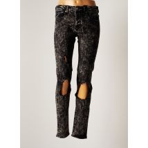 SIXTH JUNE - Jeans coupe slim noir en coton - Femme - Taille W34 - Modz