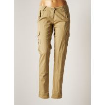 AERONAUTICA - Pantalon droit beige en coton - Femme - Taille 40 - Modz