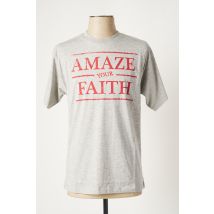 KATZ OUTFITTER - T-shirt gris en coton - Homme - Taille L - Modz