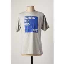 KATZ OUTFITTER - T-shirt gris en coton - Homme - Taille S - Modz