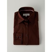 OZOA - Chemisier marron en coton - Femme - Taille 38 - Modz