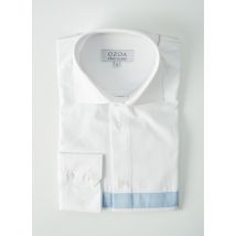 OZOA - Chemise manches longues blanc en coton pour homme - Taille S - Modz
