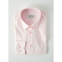 OZOA - Chemise manches longues rose en coton pour homme - Taille S - Modz