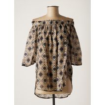 NINATI - Blouse beige en coton - Femme - Taille 32 - Modz