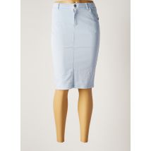 NINATI - Jupe mi-longue bleu en coton - Femme - Taille 32 - Modz