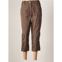 AIRFIELD - Pantacourt marron en polyester - Femme - Taille 38 - Modz