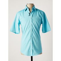 VENTI - Chemise manches courtes bleu en coton - Homme - Taille XS - Modz