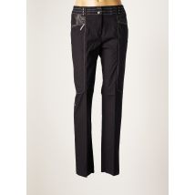 PAUSE CAFE - Pantalon droit noir en coton - Femme - Taille 40 - Modz