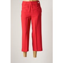 M DE MIGUEL - Pantalon 7/8 rouge en viscose - Femme - Taille 36 - Modz