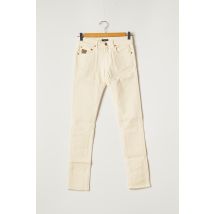 APRIL 77 - Jeans coupe slim beige en coton - Femme - Taille W25 - Modz
