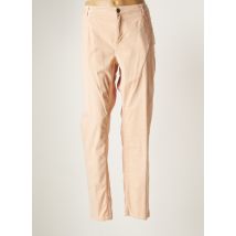 LE COMTE - Pantalon droit orange en coton - Femme - Taille 48 - Modz