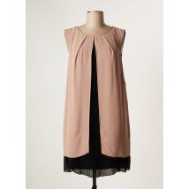 KOSMIKA - Robe courte beige en polyester - Femme - Taille 38 - Modz